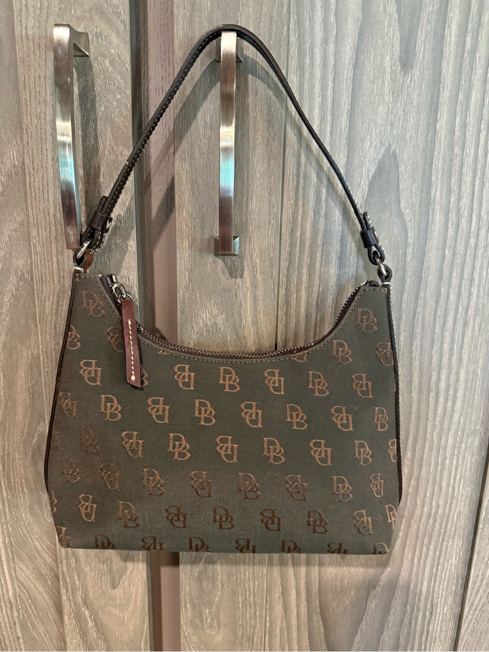Dooney & Bourke Brown Monogram Shoulder Bag